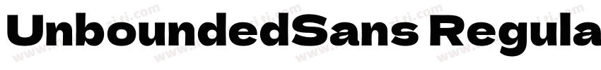 UnboundedSans Regular字体转换